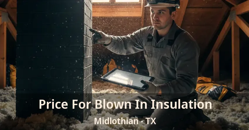 Price For Blown In Insulation Midlothian - TX Price For Blown In Insulation Midlothian - TX